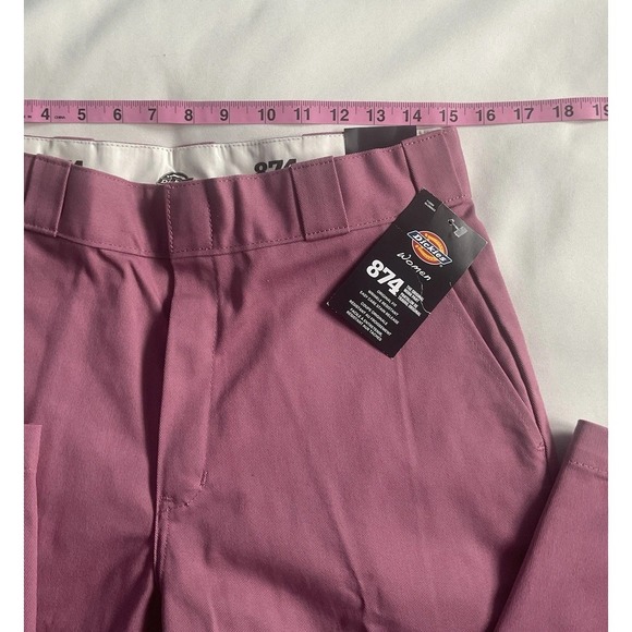 Dickies 874 Women's Work Pants 6 Reg Mauve Pink Original Fit Straight Leg New - Picture 6 of 11